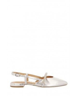 Γυναικείες ασημί δερμάτινες μπαλαρίνες - Gioseppo Gordano 72147 Γυναικείες ασημί δερμάτινες μπαλαρίνες - Gioseppo Gordano 72147