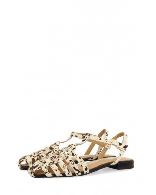 Γυναικεία δερμάτινα χαμηλά σανδάλια animal print - Gioseppo Connerton 72279 Γυναικεία δερμάτινα χαμηλά σανδάλια animal print - Gioseppo Connerton 72279