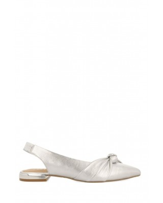 Γυναικείες ασημί δερμάτινες μπαλαρίνες - Gioseppo Iballe 72060 Γυναικείες ασημί δερμάτινες μπαλαρίνες - Gioseppo Iballe 72060