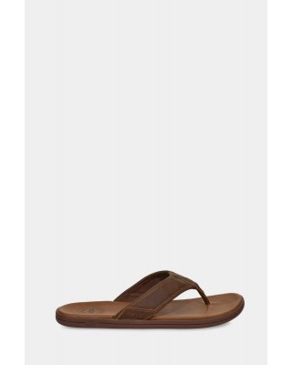 Ανδρική καφέ δερμάτινη σαγιονάρα - Ugg 1102690 Ανδρική καφέ δερμάτινη σαγιονάρα - Ugg 1102690