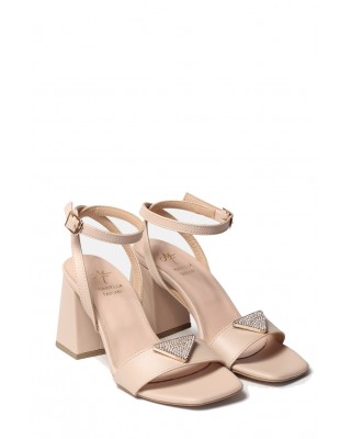 Γυναικεία nude δερμάτινα πέδιλα - Mariella Fabiani 2482/7 Γυναικεία nude δερμάτινα πέδιλα - Mariella Fabiani 2482/7