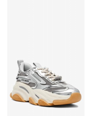 Γυναικεία ασημί sneakers - Steve Madden Possession-E Silver  Γυναικεία ασημί sneakers - Steve Madden Possession-E Silver