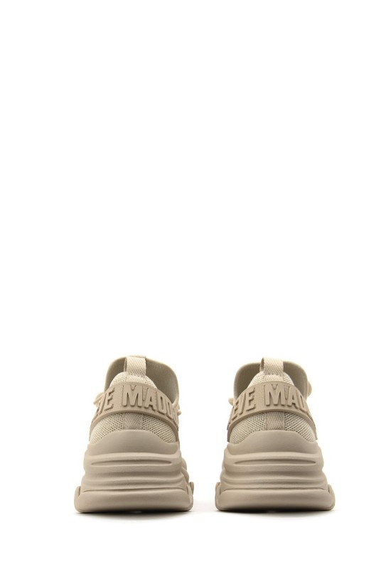 Γυναικεία μπεζ-χρυσό υφασμάτινα sneakers - Steve Madden Protege-e Γυναικεία μπεζ-χρυσό υφασμάτινα sneakers - Steve Madden Protege-e