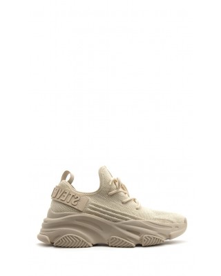 Γυναικεία μπεζ-χρυσό υφασμάτινα sneakers - Steve Madden Protege-e Γυναικεία μπεζ-χρυσό υφασμάτινα sneakers - Steve Madden Protege-e