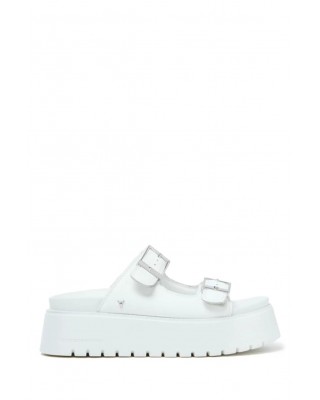 Γυναικεία λευκά δερμάτινα σανδάλια - Windsorsmith Twilight Le 0112000937 Γυναικεία λευκά δερμάτινα σανδάλια - Windsorsmith Twilight Le 0112000937