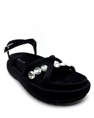 Γυναικεία μαύρα σανδάλια - Favela Ada 0116001520 Γυναικεία μαύρα σανδάλια - Favela Ada 0116001520