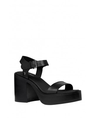 Γυναικεία μαύρα ψηλοτάκουνα πέδιλα - Windsorsmith Bloomed 0112001022 Γυναικεία μαύρα ψηλοτάκουνα πέδιλα - Windsorsmith Bloomed 0112001022