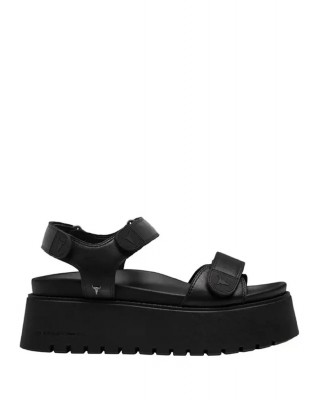 Γυναικεία μαύρα δερμάτινα Σανδάλια Windsor Smith - Thankful 0112001031 Γυναικεία μαύρα δερμάτινα Σανδάλια Windsor Smith - Thankful 0112001031