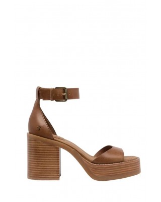 Γυναικεία καφέ ψηλοτάκουνα πέδιλα - Windsorsmith Bitten 0112001023 Γυναικεία καφέ ψηλοτάκουνα πέδιλα - Windsorsmith Bitten 0112001023