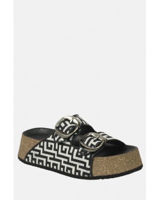 Γυναικεία flatform σανδάλια με διπλή τόκα και μαίανδρο - MR 8400012