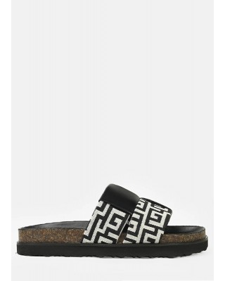 Γυναικεία δερμάτινα σανδάλια με φάσα μαίανδρο - MIRA Γυναικεία δερμάτινα σανδάλια με φάσα μαίανδρο - MIRA