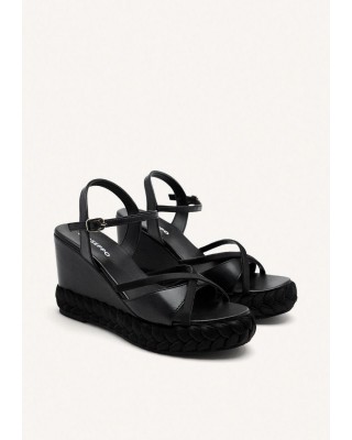 Γυναικεία δερμάτινη μαύρη πλατφόρμα - Gioseppo Glocester 74832 Γυναικεία δερμάτινη μαύρη πλατφόρμα - Gioseppo Glocester 74832