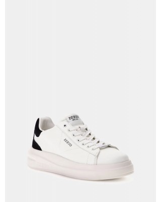 Γυναικεία λευκά δερμάτινα sneakers - Guess Elbina White/Black FLJELBFAL12 Γυναικεία λευκά δερμάτινα sneakers - Guess Elbina White/Black FLJELBFAL12
