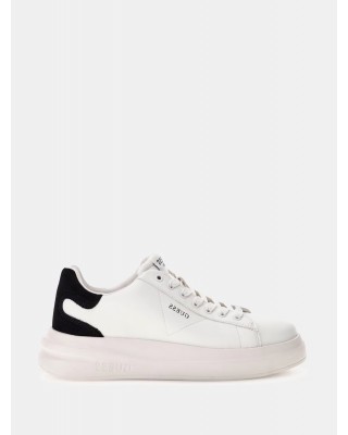 Γυναικεία λευκά δερμάτινα sneakers - Guess Elbina White/Black FLJELBFAL12 Γυναικεία λευκά δερμάτινα sneakers - Guess Elbina White/Black FLJELBFAL12