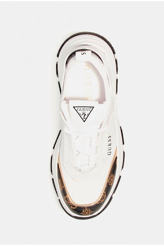 Γυναικείο λευκό sneaker με logo - Guess Braydin FL8BYDSMF12 Γυναικείο λευκό sneaker με logo - Guess Braydin FL8BYDSMF12