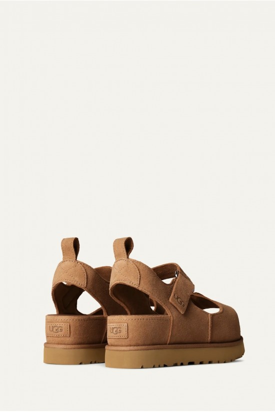 Γυναικεία καφέ σανδάλια -Ugg Goldenstar Hi Che W/1167356 Γυναικεία καφέ σανδάλια -Ugg Goldenstar Hi Che W/1167356
