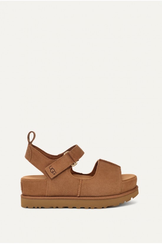 Γυναικεία καφέ σανδάλια -Ugg Goldenstar Hi Che W/1167356 Γυναικεία καφέ σανδάλια -Ugg Goldenstar Hi Che W/1167356