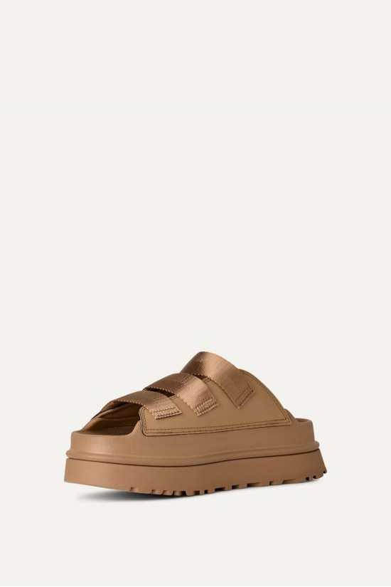 Γυναικεία μπεζ παντόφλα - Ugg GoldenGlow Slide Dark Sand W/1167430 Γυναικεία μπεζ παντόφλα - Ugg GoldenGlow Slide Dark Sand W/1167430