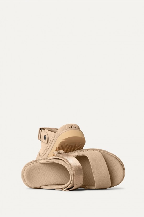 Γυναικεία μπεζ σανδάλια - Ugg Goldenstar Glide Sand W/1167399 Γυναικεία μπεζ σανδάλια - Ugg Goldenstar Glide Sand W/1167399