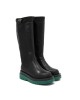 Μαύρη Γυναικεία μπότα FAVELA με πράσινη τρακτερωτή σόλα - 0116000980