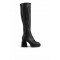 Mαύρες Γυναικείες Μπότες με Εκκεντρικό Τακούνι  -010100335200137