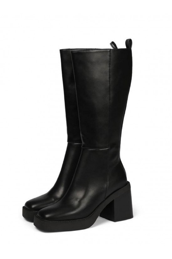 Goeblange women's straight black knee-high boots - gioseppo 67494 Goeblange women's straight black knee-high boots - gioseppo 67494