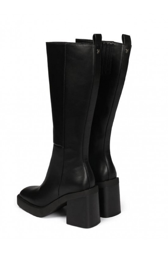 Goeblange women's straight black knee-high boots - gioseppo 67494 Goeblange women's straight black knee-high boots - gioseppo 67494