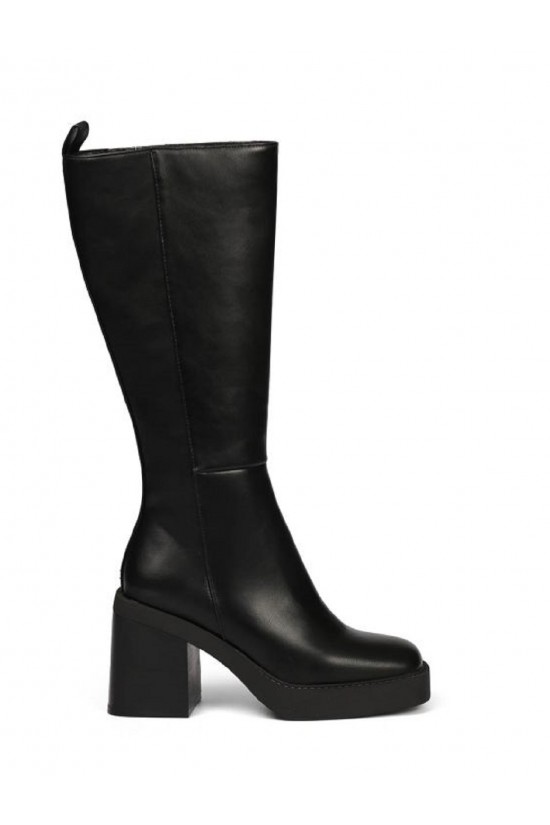 Goeblange women's straight black knee-high boots - gioseppo 67494 Goeblange women's straight black knee-high boots - gioseppo 67494