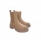 Beige Gioseppo Kolea  Women's Leather Boots -64529