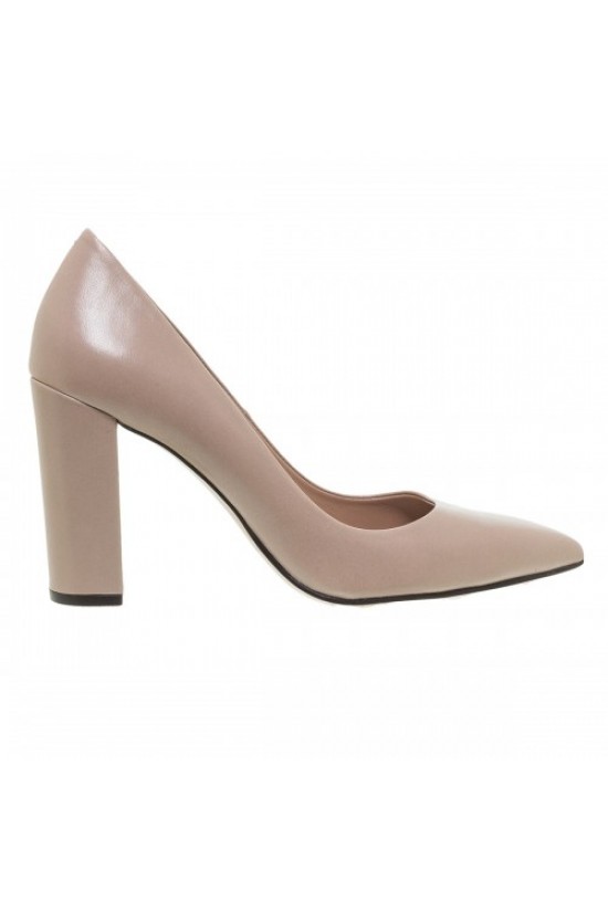 Beige leather heels Mourtzi - 85/853K00
