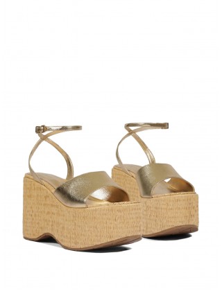 Γυναικεία μεταλλική χρυσή πλατφόρμα - Schutz S2249200010004