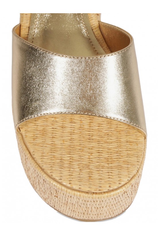 Γυναικεία μεταλλική χρυσή πλατφόρμα - Schutz S2249200010004