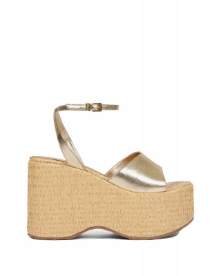 Γυναικεία μεταλλική χρυσή πλατφόρμα - Schutz S2249200010004