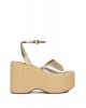 Γυναικεία μεταλλική χρυσή πλατφόρμα - Schutz S2249200010004