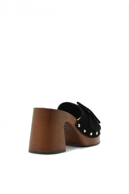 Γυναικεία μαύρα σουέτ τσόκαρα - Arezzo A1389600060002