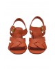 Γυναικεία πορτοκαλί δερμάτινα πέδιλα - Schutz S2056201710003