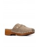 Γυναικεία taupe σουέτ glogs - Carmela 163255