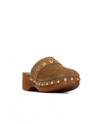 Γυναικεία camel σουέτ glogs - Carmela 163255