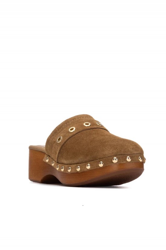 Γυναικεία camel σουέτ glogs - Carmela 163255