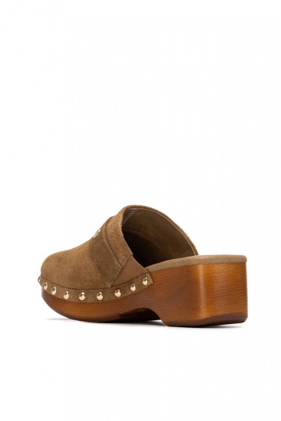 Γυναικεία camel σουέτ glogs - Carmela 163255