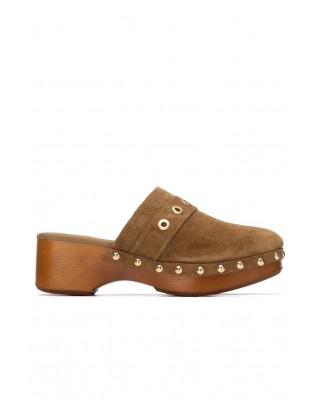 Γυναικεία camel σουέτ glogs - Carmela 163255