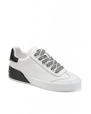 Γυναικείο λευκό δερμάτινο sneakers - DKNY Manae K1623240