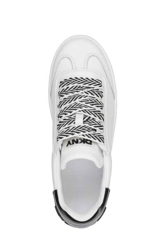 Γυναικείο λευκό δερμάτινο sneakers - DKNY Manae K1623240
