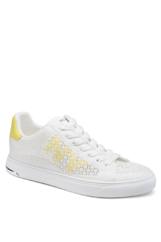 Γυναικείο λευκό -κίτρινο πλεκτό sneakers - DKNY Abeni K1675444