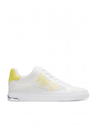 Women's white/yellow knitted sneakers - DKNY Abeni K1675444