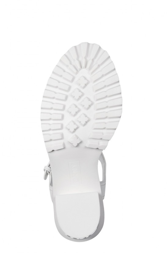 Γυναικείο λευκό ψηλοτάκουνο πέδιλο-  DKNY MARG K1690712 