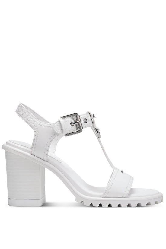 Γυναικείο λευκό ψηλοτάκουνο πέδιλο-  DKNY MARG K1690712 