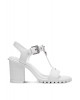 Γυναικείο λευκό ψηλοτάκουνο πέδιλο-  DKNY MARG K1690712 