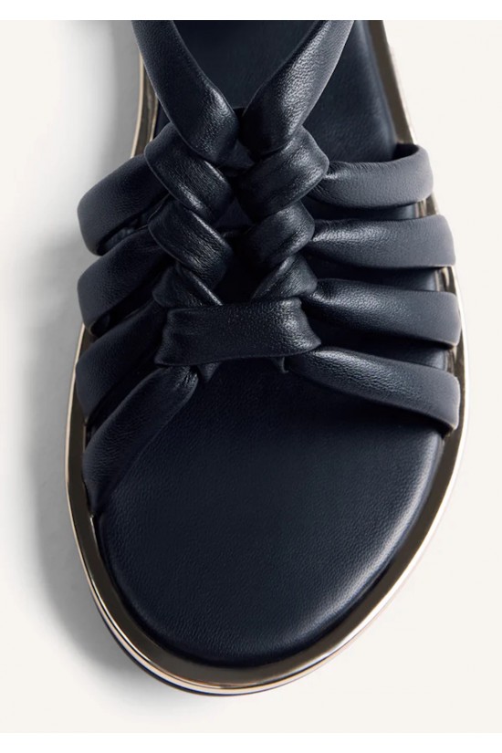 Γυναικείο μαύρο δερμάτινο σανδάλι - Gioseppo Pepperell 79212 Γυναικείο μαύρο δερμάτινο σανδάλι - Gioseppo Pepperell 79212