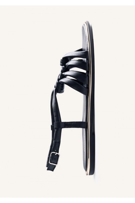 Γυναικείο μαύρο δερμάτινο σανδάλι - Gioseppo Pepperell 79212 Γυναικείο μαύρο δερμάτινο σανδάλι - Gioseppo Pepperell 79212